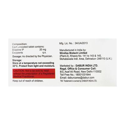 BILAFEM OD 20mg Tablet 10's - Allergies-Ant