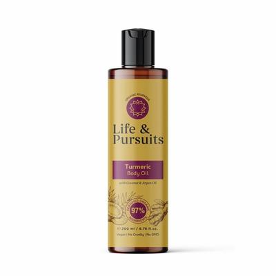 Life & Pursuits Organic Body Oil - Turmeric 200 ml - Massage Oils