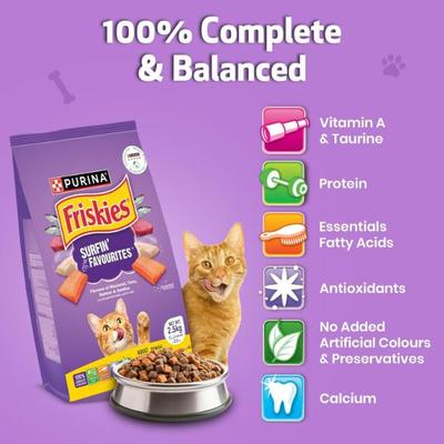 Nestle Purina Friskies Surfin Favourites Cat Food 2.5 kg - Petfood