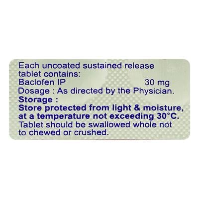 BACLESTA OD 30 Tablet 10's - Muscle Cramps/Spasticity-Mus