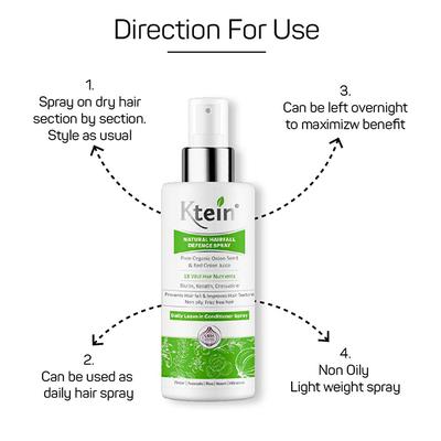 Ktein Natural Hair Fall Defence Spray 100ml 1's - Hair Sprays & Mists