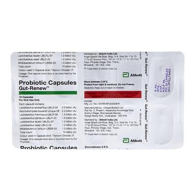 GUT Renew Capsule 10'S - Diarrhoea-Ant