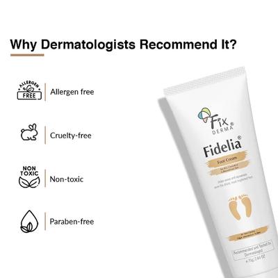 Fixderma Fidelia Foot Cream 75 g - Foot Creams & Lotions