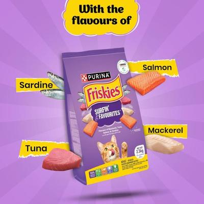 Nestle Purina Friskies Surfin Favourites Cat Food 2.5 kg - Petfood