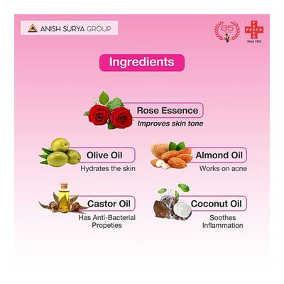 Kesh Nikhar Soap - Rose Petal (Pack of 3 x 125 gm) - Soaps