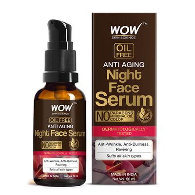 Wow Life Science Anti Aging Night Face Serum 50 ml - Face Gels