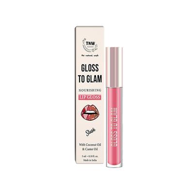 Tnw The Natural Wash Gloss To Glam Nourishing Lip Gloss-Slush, Clear, Pink 3 ml - Lip Glosses