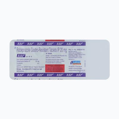 RBP 20mg Tablet 10'S - Ulcer/Reflux/Flatulence-Aaa