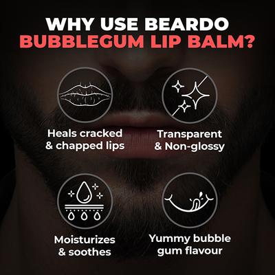 Beardo Lip Balm - Bubblegum 7 gm - Lip Balms