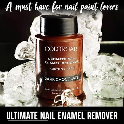 Colorbar Ultimate Nail Enamel Remover - Acetone Free Dark Chocolate - 002 80 ml - Nail Polish Remover