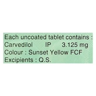 Carca 3.125mg Tablet 15'S - Hypertension-Bet