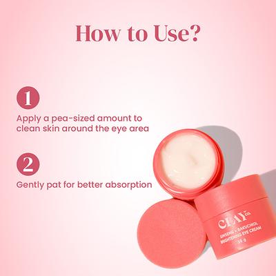Clayco Ginseng and Bakuchiol Brightening Eye Cream 10 gm - Under Eye Creams & Serums