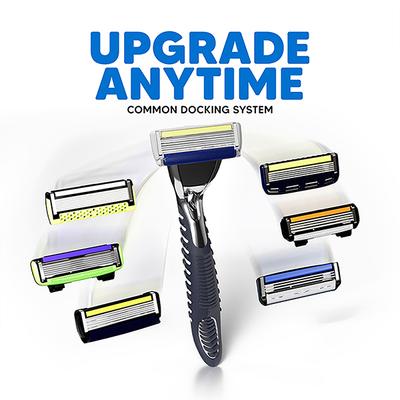 Letsshave Trial Pack For Men With Shave Foam (Razor With 3 Premium Blades)+Shave Foam 1's - Razors & Cartridges