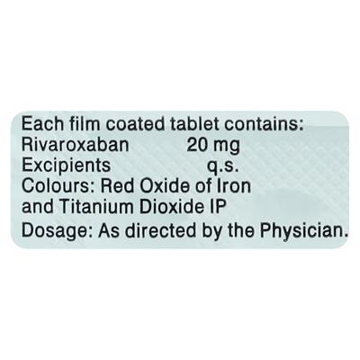 RIVABAN 20 Tablet 14's - Blood Clot-Ant