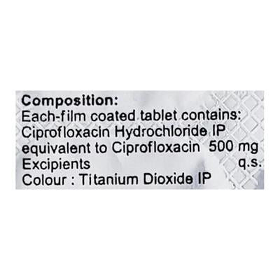 Ciprodac 500mg Tablet 10'S - Bacterial Infections-Qui
