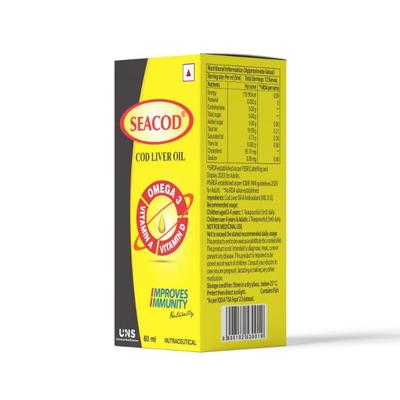 Seacod Cod Liver Oil (Type B) BP 60 ml - Multi-Vitamins