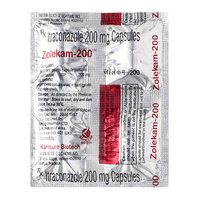 ZOLEKAM 200 Capsule 4's - Fungal Infections-Anf
