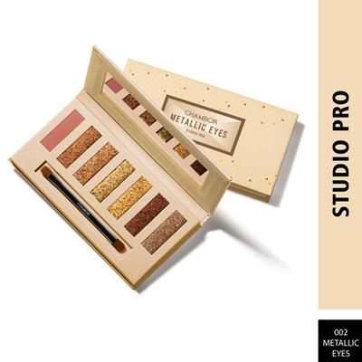 Chambor Studio Pro Metallic Eyes - Eye Shadow Palette Make Up 8.4 gm - Eye Shadow Palettes