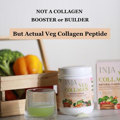INJA Veg Collagen Powder - Natural Flavour 150 g - Hair & Skin