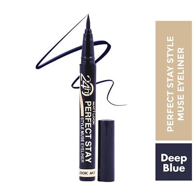 Matt Look Perfect Stay Style Muse Eyeliner 24 Hours Long Lasting Quick Drying Waterproof Smudge Proof Precise Ultra Fine Royal Blue 1 gm - Eyeliners
