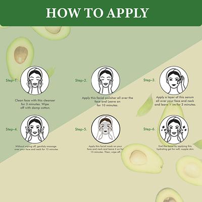 Glamveda Avocado Superfood Skin Brightening Facial Kit For Women 40 gm - Facial Kits