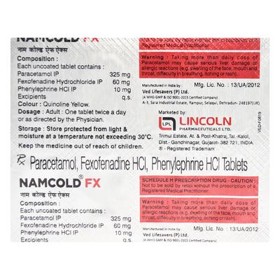 NAM Cold FX Tablet 10'S - Cough And Cold-Cou