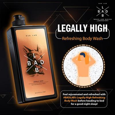 Bad Lab Legally High Refreshing Body Wash 400 ml - Shower Gels & Body Wash