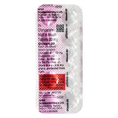 Olimelt 20mg Tablet 10'S - Schizophrenia-Aps