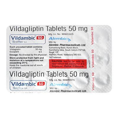 VILDAMBIC 50 Tablet 15's - Diabetes-Ant