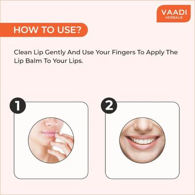 Vaadi Herbals Lip Balm - Orange & Shea Butter 10 gm - Lip Balms