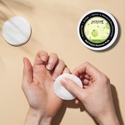 Jaquline USA Nail Polish Remover Pads Green Apple (Pack of 30) 1's - Nail Polish Remover