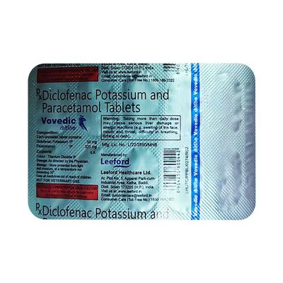 Vovedic Tablet 10'S - Pain relief-Nsa