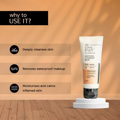 Deconstruct Soothing cleansing balm 0.1% bisabolol and 1% Oat Oil 50 gm - Face Sunscreen