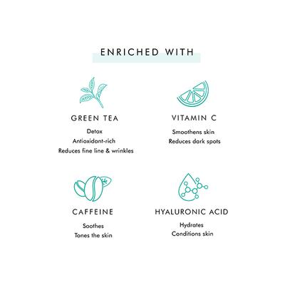 mCaffeine Naked Detox Hydrating Green Tea Night Gel 50 ml - Night Cream