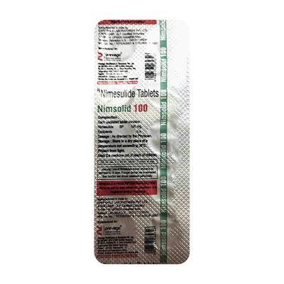 NIMSOLID 100 Tablet 10's (se) - Pain relief-Nsa