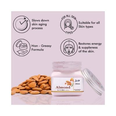 Jeva Almond Skin Nourishing Face and Body Cream 380 ml - Lotions & Creams