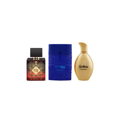 Ajmal Amber Magic EDP Woody Perfume & Maryaj Fresh Wave For Him EDP 1's - Men Perfumes (Edt/Edp)