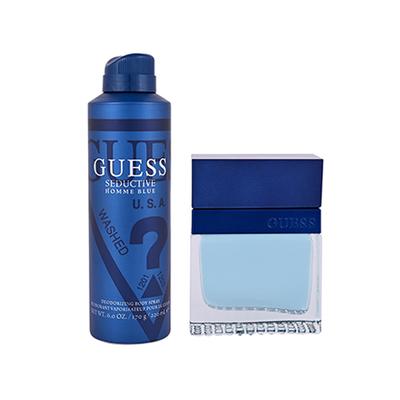 Guess Seductive Homme Blue Set (Eau De Toilette 50Ml + Body Spray 170G) 1's - Makeup Kits & Sets