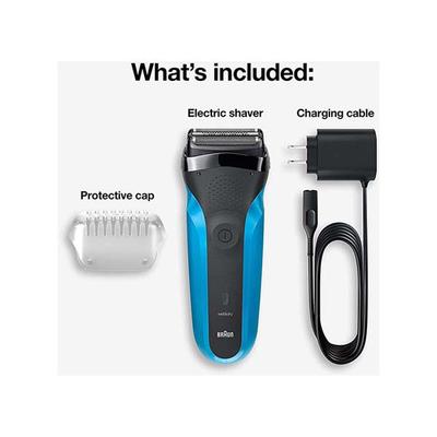 Braun Series 3 310s Wet and Dry Electric Shaver for Men and Rechargeable, Sensitve Shave for Skin Comfort Cordless 353.8 gm - Grooming Kits