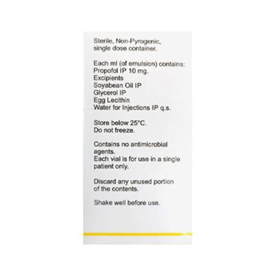 Troypofol Injection 20ml - Anaesthesia General