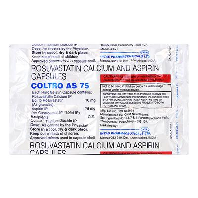 COLTRO AS 10/75 Capsule 10's - High Cholesterol-Dys