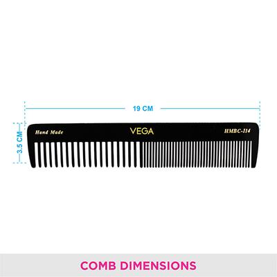 Vega General Grooming Hair Comb for Men and Women (VC2HMBC-114) 2's - Hair Combs