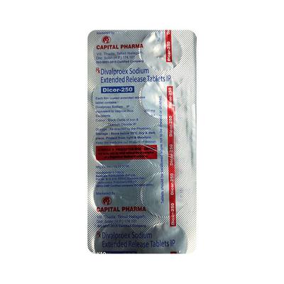 DICOR 250 Tablet 10's - Epilepsy/Convulsion-Ant