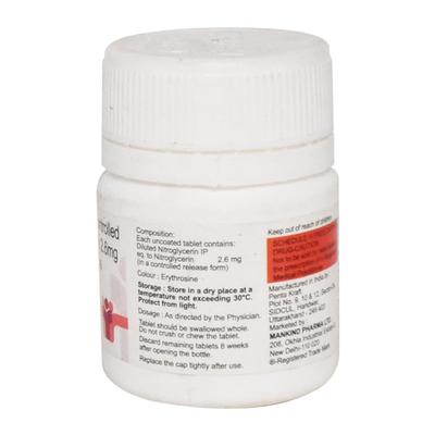 Nitrolong 2.6mg Tablet 30'S - Angina