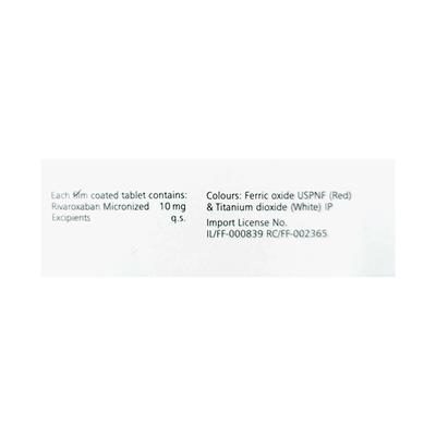 XARELTO 10mg Tablet 10's - Blood Clot-Ant