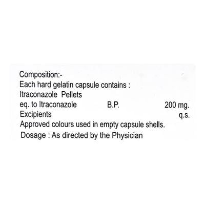 ITRAFAB 200 Capsule 10's - Fungal Infections-Anf