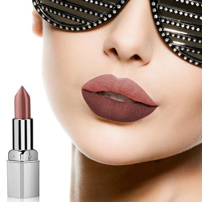 Bonjour Paris Premium Go Creative Dual Satin Matte Lipsticks (Brown/Nude Brown) 4.2 gm - Lipsticks