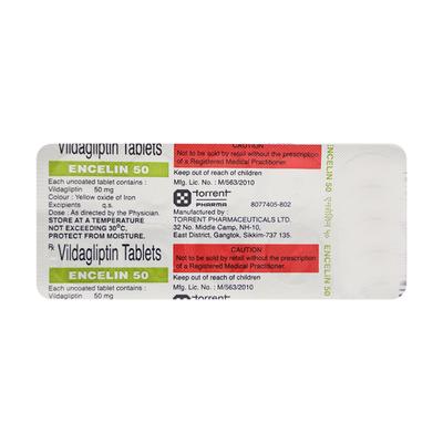 ENCELIN 50mg Tablet 10's - Diabetes-Ant