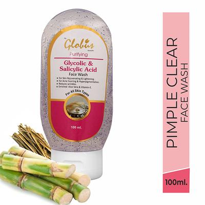 Globus Remedies Pimple Clear Face Wash 100 ml - Face Wash & Cleansers