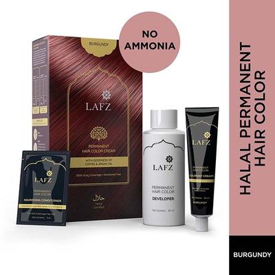 Lafz Permanent Hair Color Cream, Natural Burgundy 125 gm - Crème